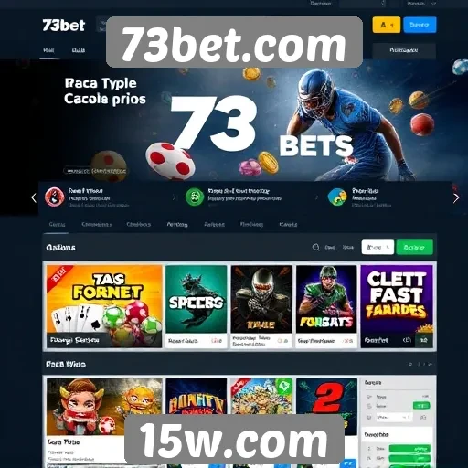 Facilidade de navegação no site 73bet.com